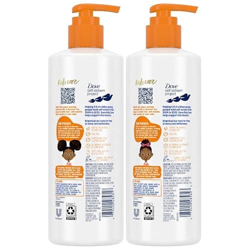 Dove Shampoo and Conditioner Set - Love Collection, Curly , Kids, Wavy Hair Products 17.5 Oz (2 Piece Set) thumbnail 2