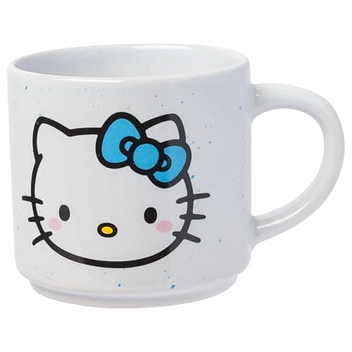 Silver Buffalo Sanrio Hello Kitty Faces and Hearts 4pc Ceramic Mug Stack Set, 10 Ounces thumbnail 13