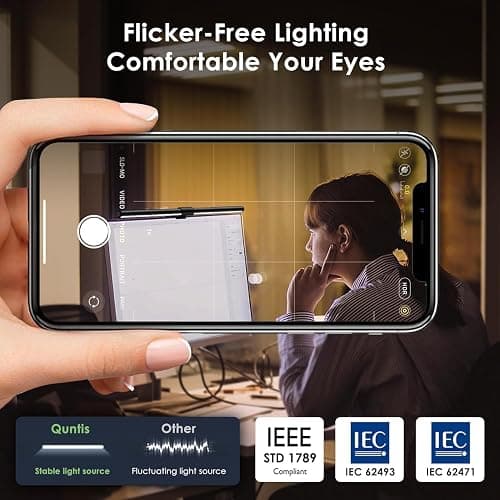 Quntis Computer Monitor Lamp, Screen Monitor Light Bar for Eye Caring, USB Reading LED Task Lamp with Auto-Dimming, Dimmable Light Bar, Touch Control, No Glare Space Saving Home Office Desk Lamps thumbnail 3