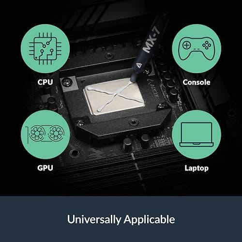 ARCTIC MX-7 (4 g, incl. MX-Cleaner) - Ultimate Performance Thermal Paste | For CPU, consoles, processors, graphics cards, laptops, high conductivity, long life, non-conductive&capacitive thumbnail 7