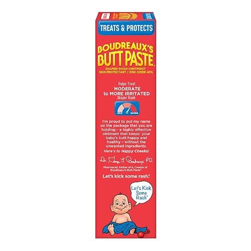 Boudreaux's Butt Paste Maximum Strength Diaper Rash Cream, Ointment for Baby, 4 oz Tube thumbnail 6