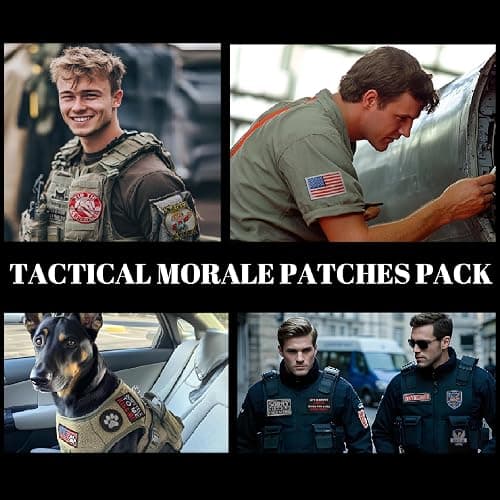 Harsgs 20 Pieces Random Tactical Morale Patch Bundle, Full Embroidery Loop and Hook Patches Set for Caps, Bags, Backpacks, Vest, Military Uniforms,Tactical Gears Etc thumbnail 6