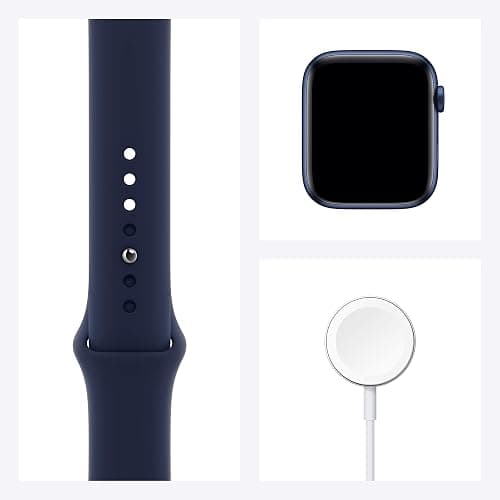 Apple Watch Series 6 (GPS, 44mm) - Blue Aluminum Case with Deep Navy Sport Band (Renewed) thumbnail 7