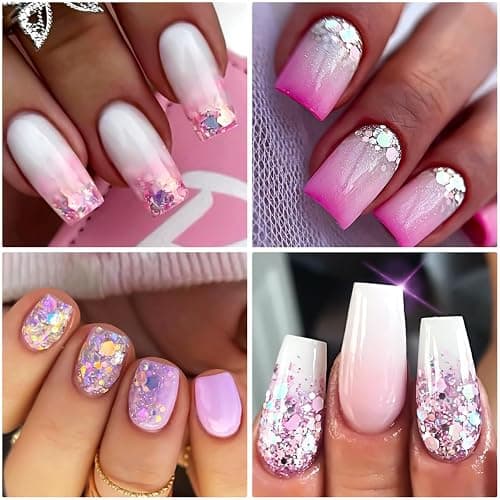 2 Boxes 24 Colors Holographic Nail Glitter Sequins 3D Iridescent Flakes Chunky Glitter Paillettes Design Mermaid Nail Flake Shiny Glitters Powder Chameleon Slices Decor for Manicure DIY Accessories thumbnail 7