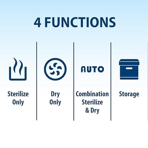 Dr. Brown's All-in-One Sterilizer and Dryer for Baby Bottles, Parts and Other Newborn Essentials thumbnail 3