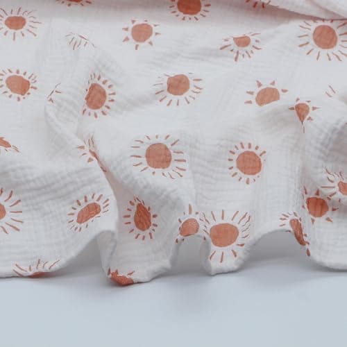 Axwang Muslin Swaddle Blanket for Newborn, 3 Pack, Soft Breathable Receiving Blanket, 38 x 40 Inches, Swaddle Wrap and Burping Cloth (Rainbow) thumbnail 9