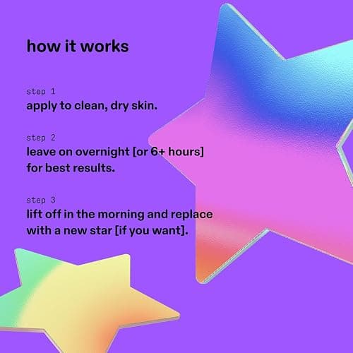 Starface Hydro-Star® Pimple Patches, Hydrocolloid, Clinically Proven Spot Shrinking in 6 Hours, Absorb Fluid, Reduce Redness, Vegan, Cruelty-Free Skincare (Holographic, 36 Count) thumbnail 5