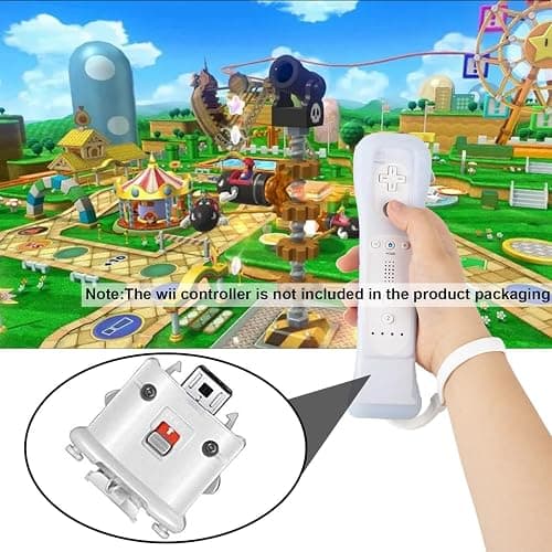 Machine-Ya 2 Pack Wii Motion Plus Adapter,with Silicon Case for wii Remote Controller- External Remote Motion Plus Sensor Controller Wii U Motion Plus (White) thumbnail 5