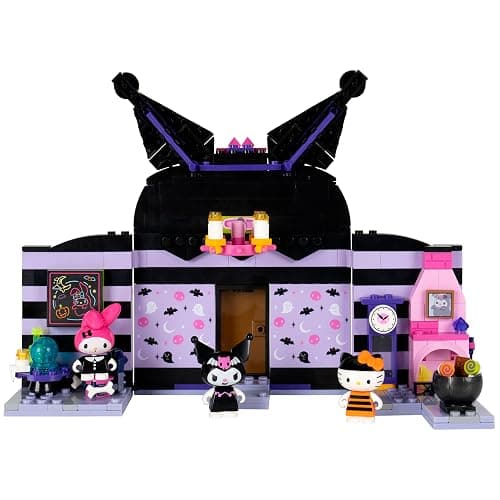 BLDR Hello Kitty and Friends Kuromi’s Haunted House Building Set - Hello Kitty, Kuromi, & My Melody Minifigures - Gift for Kids and Sanrio Fans Ages 8+, 0131 thumbnail 2