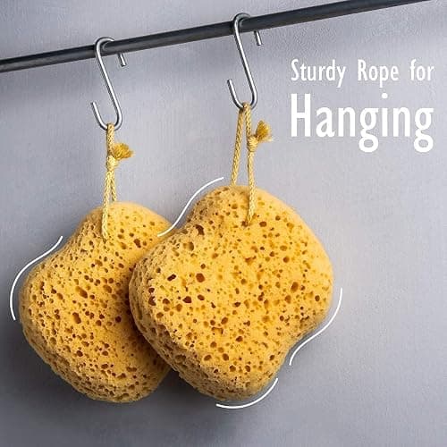 myHomeBody Bath Sponge, Foam Loofah, Body Scrubber for Bathing, Exfoliating Shower Pouf for Shower – Large Size, Lots of Lather, Curvy, 3 Pack thumbnail 7