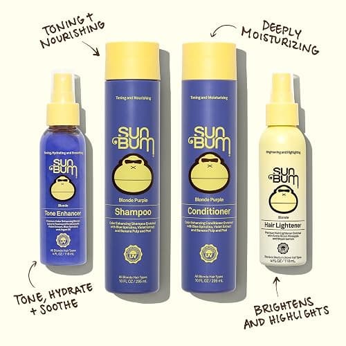 Sun Bum Hair Lightener Spray - For Blonde to Medium Brown Hair Types - UV Protecting - Enriched with Pineapple and Meyer Lemon - Vegan - 4 oz thumbnail 4