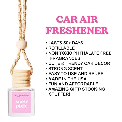 Cool Girl Candles COOLGIRLCANDLES Only You Car Hanging Fragrance Oil Diffuser Car Air Freshener for Essential Oils, Long Lasting Automobile Diffuser Bottle thumbnail 3