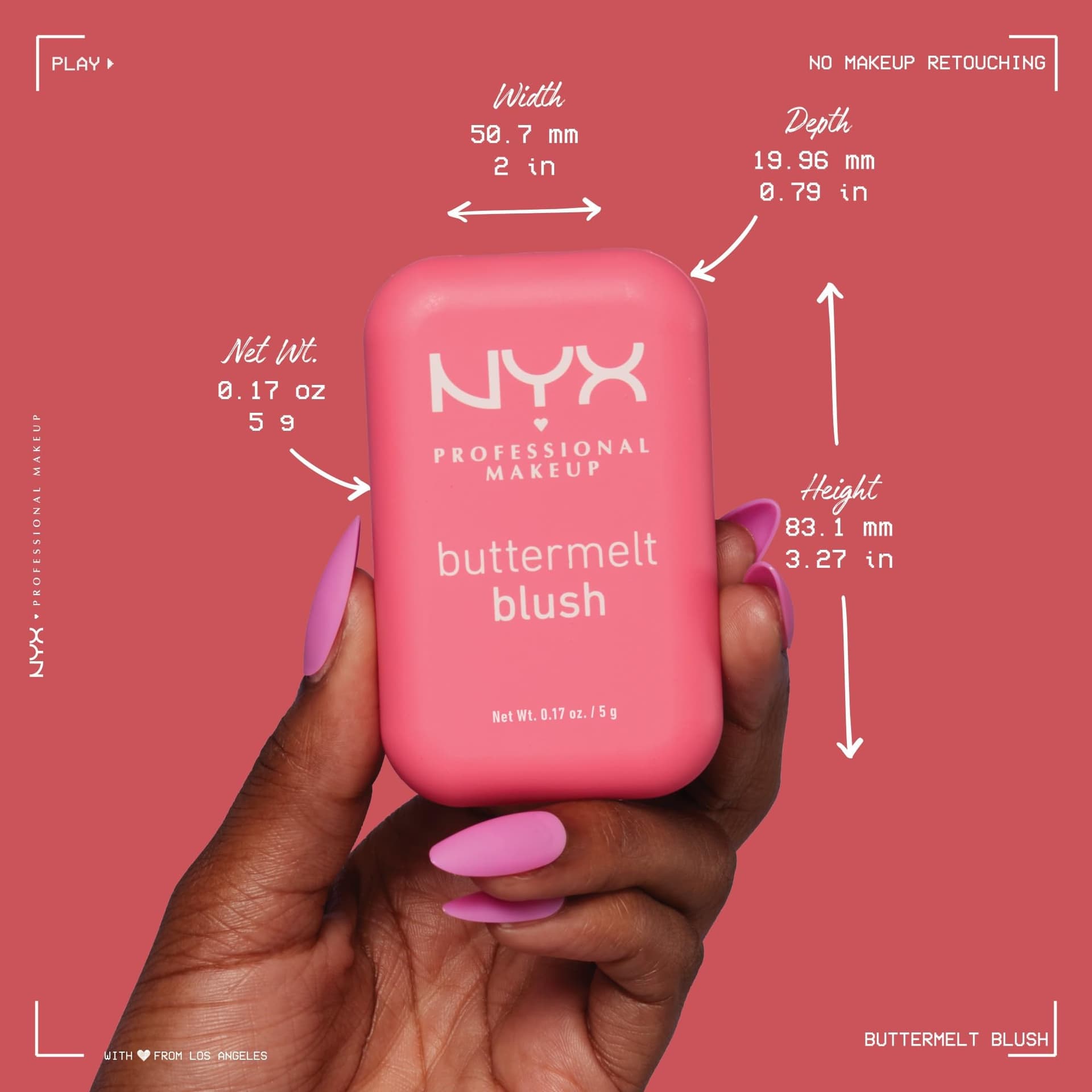 NYX Professional Makeup Buttermelt Blush - All skin types - Enriched with mango, almond and shea butter - Butta Together - 5g thumbnail 11
