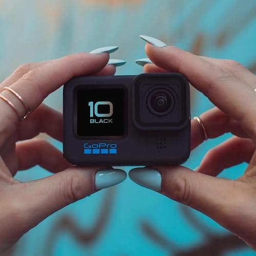 GoPro HERO10 Black + SD Card Bundle – Ecomm Packaging – Waterproof Action Cam, Front/Rear LCD Touchscreens, 5.3K60 UHD Video, 23MP, 1080p Live Streaming, and 64GB Extreme microSDHC UHS-I w/Adapter thumbnail 7