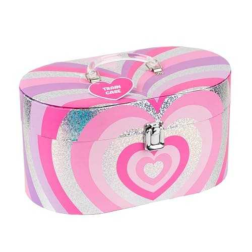 VOTUM Train Case Rainbow Unicorn- Travel Cosmetic Bag Organizer - Perfect for Organizing Makeup, Toiletries, and Beauty Essentials During Travel or Daily Use - Stylish, Lightweight Makeup Bag thumbnail 2