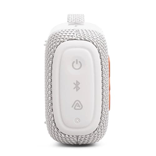 JBL Go 5 - Ultra-Portable Waterproof & Drop-Proof Speaker with JBL Legendary Sound & Ambient Edge Lighting, AirTouch Instant Stereo Pairing or Link Multiple Compatible Speakers via Auracast™ (White) thumbnail 12