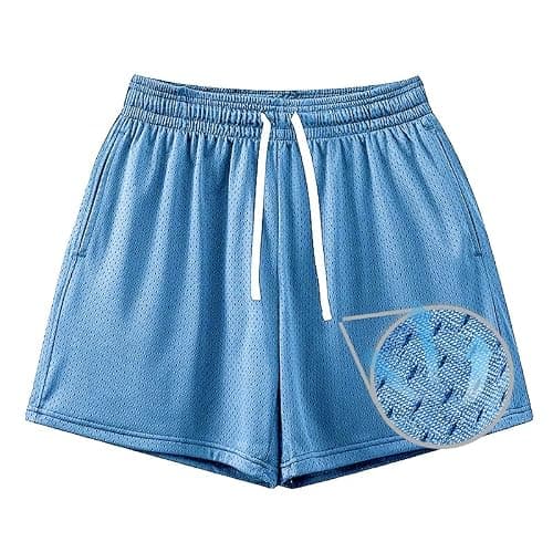 Waghaw Mens Mesh Shorts 6Inch/9Inch Inseam Mens Athletic Shorts Breathable Fabric for Gym and Workouts - Image 1