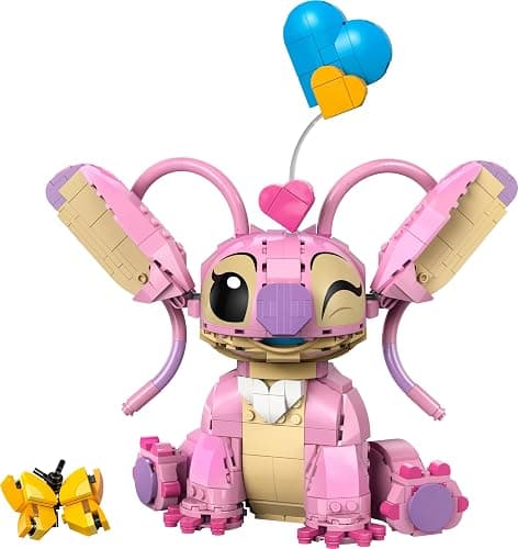 LEGO | Disney Angel - Lilo & Stitch Building Toy - Brick Built Display Figure with 3 Heart Balloons & a Butterfly - Gift for 9+ Year Old Girls, Boys and Adult Fans - 43257 thumbnail 9