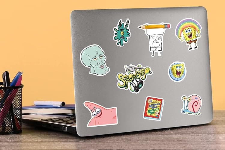 Spongebob Squarepants Character Sticker Pack 200ct Vinyl Decals – Bikini Bottom Favorites, Cartoon Humor Art & Ocean-Themed Designs for Laptop, Water Bottle, Scrapbooking, Tablet, Indoor & Outdoor thumbnail 2