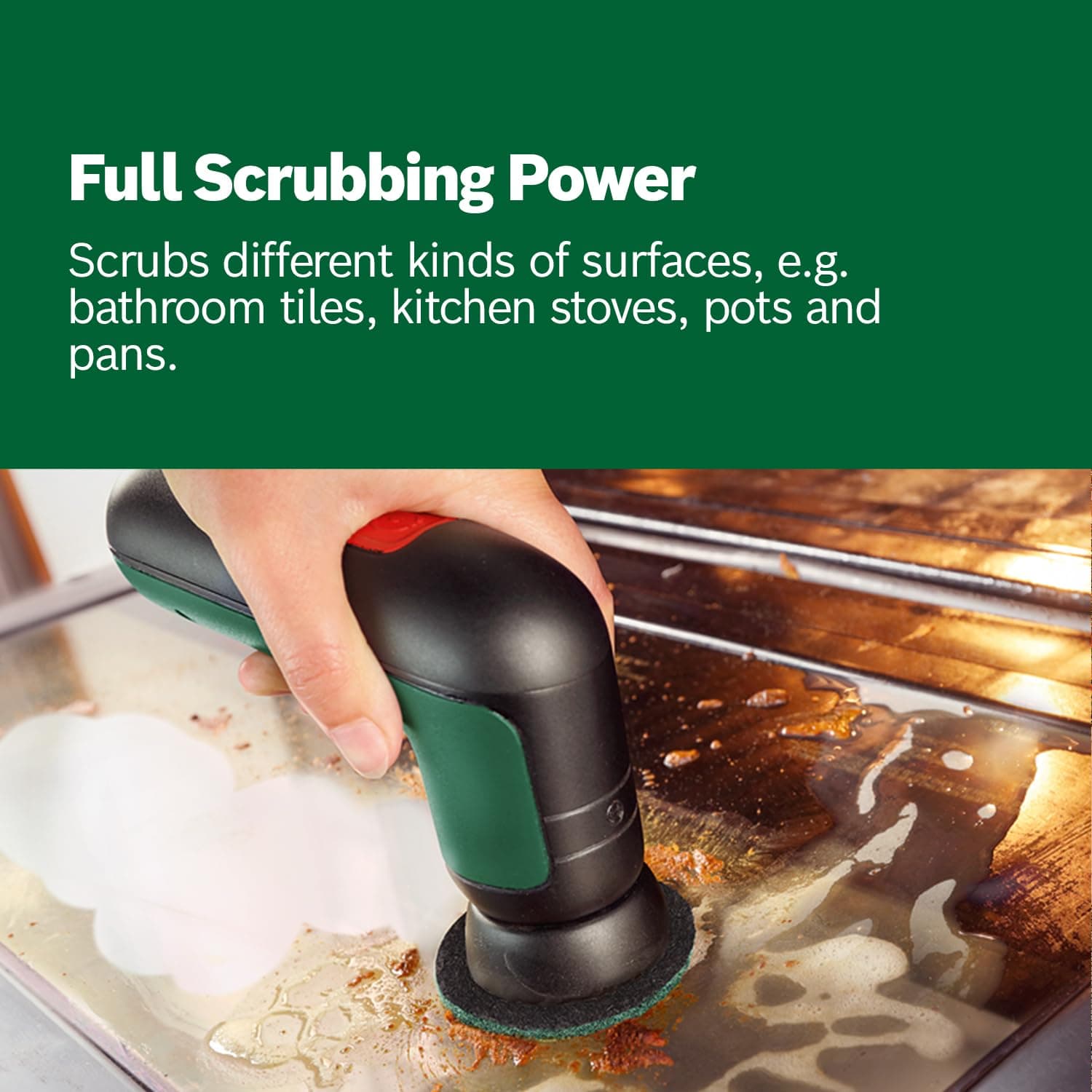 Bosch Home & Garden 3.6V Cordless Electric Power Cleaning Brush with 4 Cleaning Attachments & Micro USB Cable (UniversalBrush). Made in Europe thumbnail 6