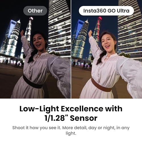 Insta360 GO Ultra × Hello Kitty Edition - Small 4K Vlogging Camera, 53g Ultralight Hands-Free POV Cam, 1/1.28"" Sensor, 200 Min Battery Life, Magnetic Wearable Action Camera for Creative Flexibility thumbnail 8