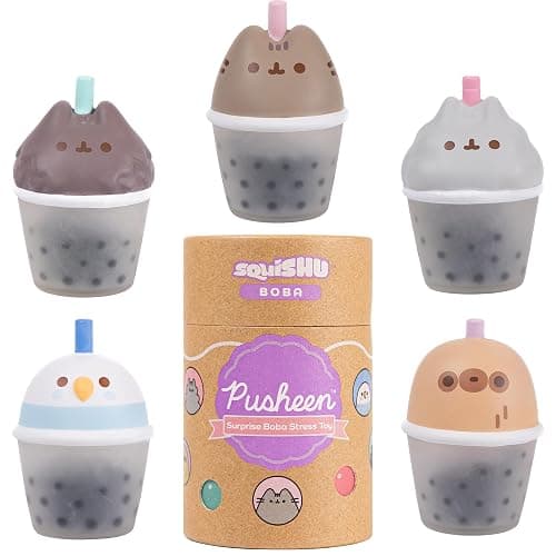 Hamee SquiSHU Boba Pusheen the Cat Series 1 Blind Box Figurine - 1 Pc. | Surprise Blind Capsule, Cute Squishy Figurine, Birthday Gift, Party Favor, Gift Basket Filler, Collectible, Desk Decor - Image 1