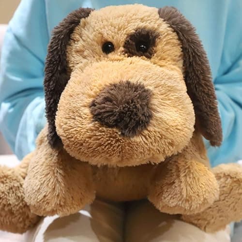 WEIGEDU Floppy Stuffed Dog Puppy Plush Toy, 20 inch, Brown | Huggable Beagle Labrador Retriever Stuffed Animal Dogs, Lying Down, Super Soft, for Kid Girl Boy Baby Christmas Birthday Gift thumbnail 5