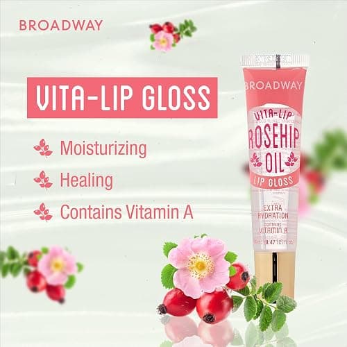 Ruby Kisses Broadway Vita-Lip Clear Lip Gloss (4 Pack Mint, Rosehip, Coconut Oil, Lip Oil Treatment), Ultra-Hydrating & Soothing Formula with Multi-Vitamins, High-Shine Non-Sticky Finish Lip Balm thumbnail 3