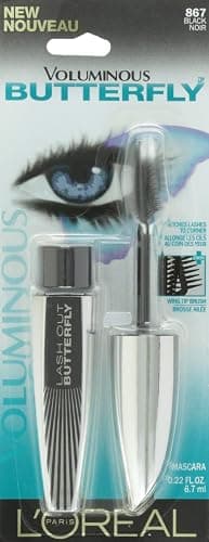 L'Oreal Paris Voluminous Butterfly Mascara, Washable, Black, 0.22 Fl. Oz., 1 Count thumbnail 7