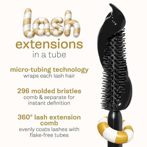 tarte tartelette XL tubing mascara – Lash Extensions in a Tube with Peptide, Extra-Bold Buildable Lifted Length & Volume, Smudge-Proof Longwear, Easy-to-Remove, Vegan & Cruelty-Free thumbnail 8