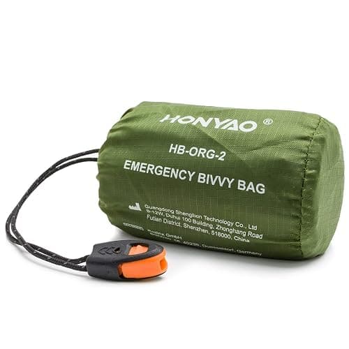HONYAO Sac de Couchage de Survie, Sac de Couchage d'urgence, Bivvy de Survie Léger Camping en Plein air Randonnée, Couverture de Survie thumbnail 7