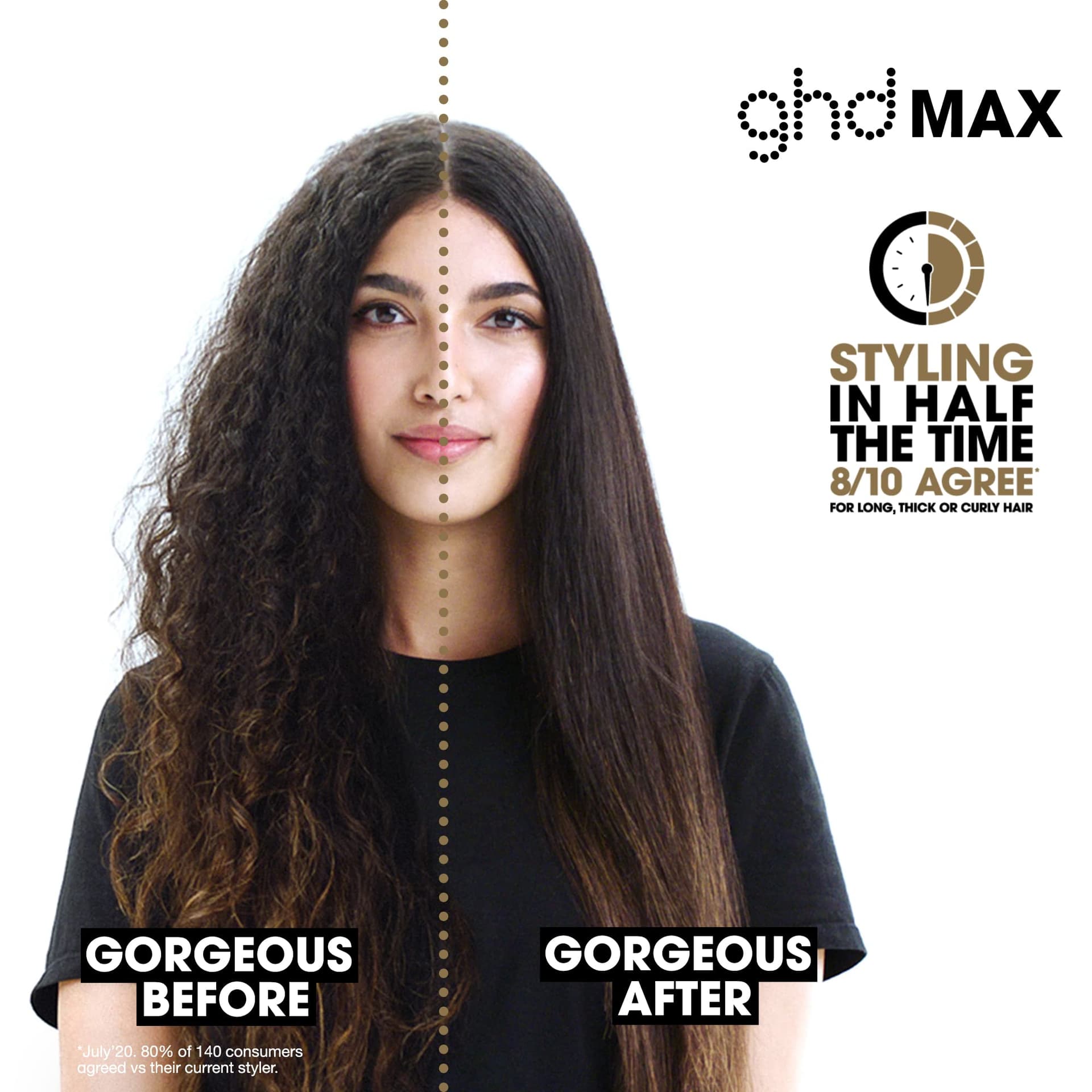 ghd Max Styler, Wide Plate Hair Straightener, Black thumbnail 4