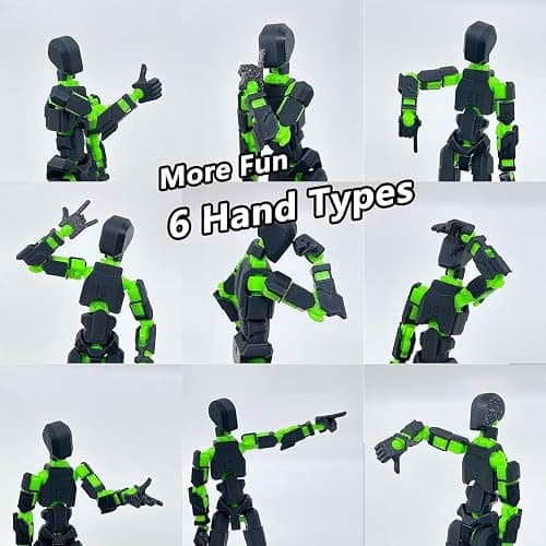 SENROELECTRONAGE T13 Action Figure Assembly Completed, Upgraded 3D Printed T13 Action Figure, The Dummy 13 is Very Suitable for Office Desks and Birthday Cake Decorations thumbnail 4