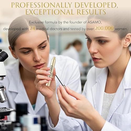 Eyelash Growth Serum – 15 Plant Extracts for Longer, Denser & Robust Lashes,Boosts Natural Lash Development,eyelash serum,Enhance Natural Beauty, Hypoallergenic Oil Free,lash growth serum（PURE GOLD） thumbnail 6