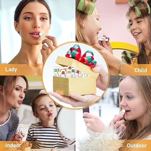DMSKY 120 Pack Lip Balm, Natural Lip Balm Bulk with Vitamin E and Coconut Oil, Moisturizing Lip Balms for Chapped Lips-12 Flavors thumbnail 3