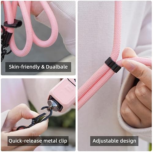 Flymile Pocket 3 Silicone Cover & Lanyard, Protective Case Crossbody Strap for DJI OSMO Pocket 3 Accessories thumbnail 7