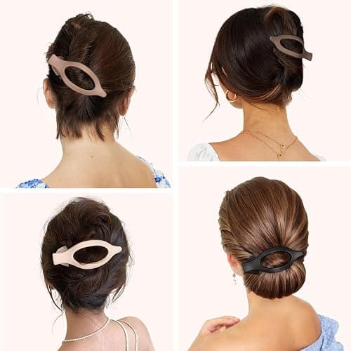 8 Pcs Flat Hair Clips for Women Girls, Flat Claw Clips for Thick Thin Hair, Hair Accessories Barrettes thumbnail 3