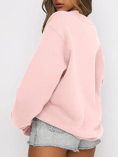 ANRABESS Womens Sweatshirts Crewneck Fleece Oversized Pullover Sweaters Fall Winter Cute Tops Teen Girls Preppy Clothes 2025 thumbnail 2