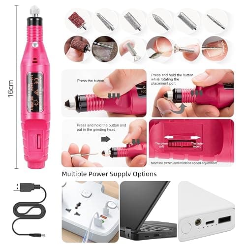 Acrylic Nail Kit With Drill And U V Light Full Nail Kit Set Professional Nail Starter Kit For Beginners Acrylic With Everything thumbnail 4