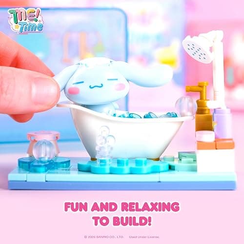 Hamee Sanrio Hello Kitty and Friends 'Me Time' Cute Building Blocks Blind Box – 1 Pc. Mystery Set (Birthday Gift, Party Favor, Gift Basket Filler, Stress Relief, Collectible Toy, Relaxation) thumbnail 4