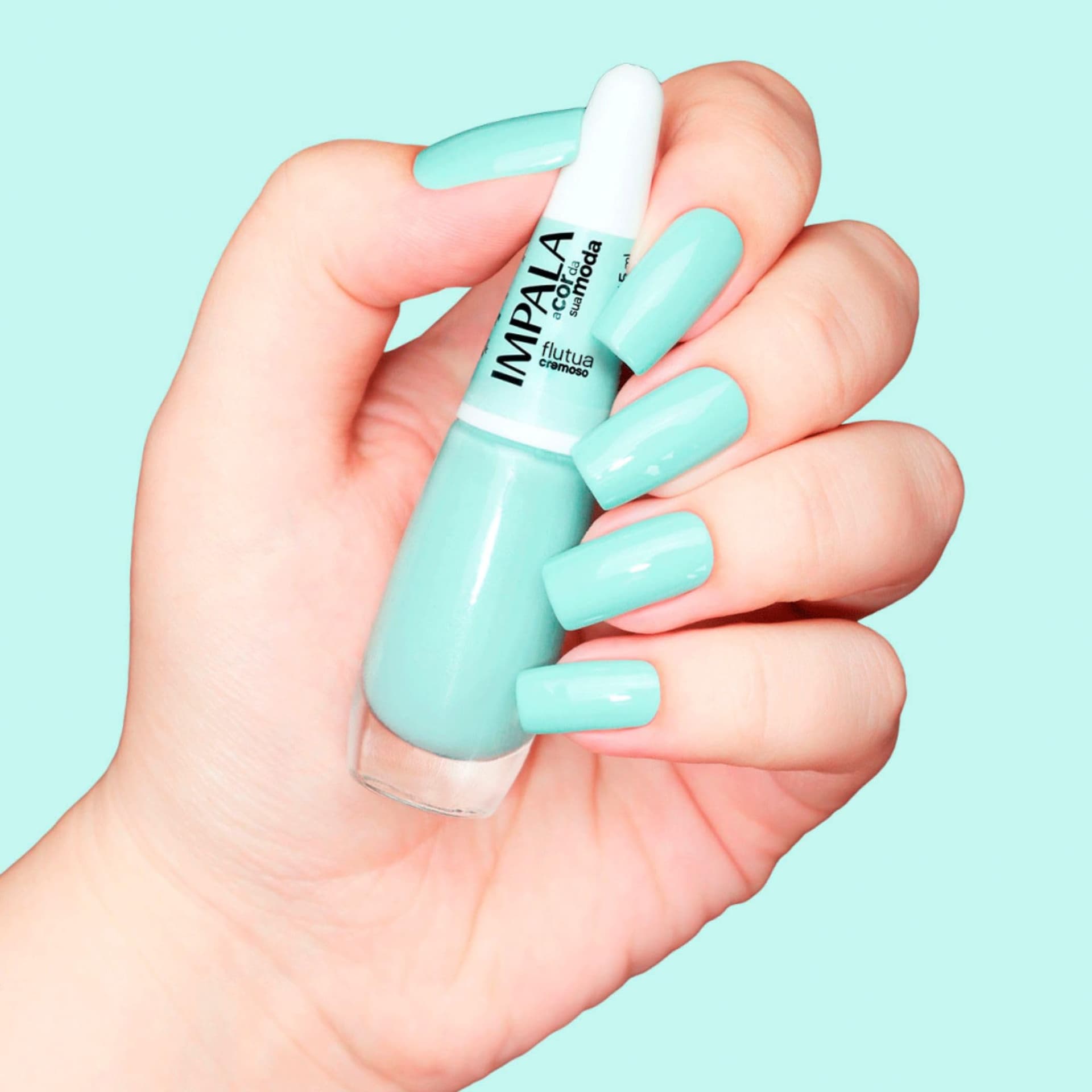 Kit 4 Esmaltes Impala Tons Pasteis Lilás Roxo Verde Azul Esmalte Unhas thumbnail 4