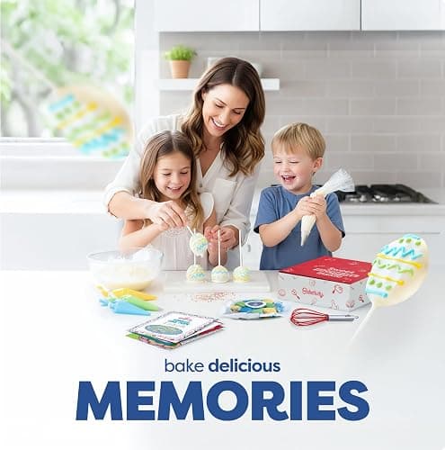 Baketivity Egg Shape Vanilla Cake Pops Kids Baking DIY Activity Kit thumbnail 6