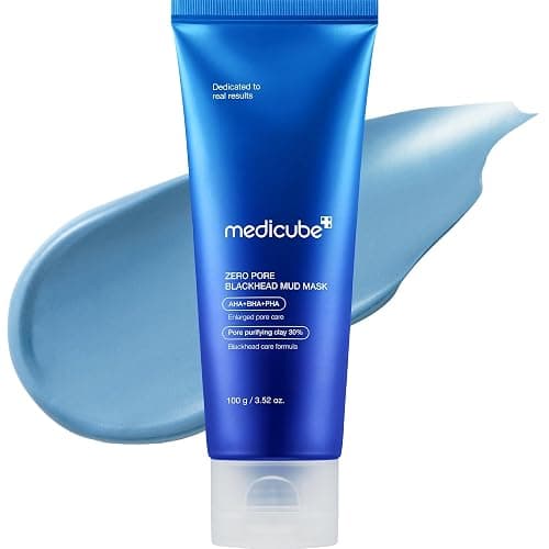 Medicube Zero Pore Blackhead Mud Facial Mask - Skin Cooling & Pore Tightening - 3 Minute Quick Dry Formula with AHA, BHA, PHA, and Pore-Purifying Clay - Korean Mud Mask 3.52 oz thumbnail 3