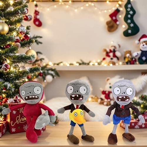 Dyharnsty 6pcs Plants and Zombies Plush vs Toys Sets PVZ Plush Stuffed Toys Soft Figure Doll Great Birthday Gifts for kids thumbnail 7