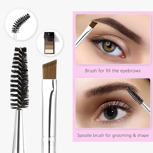 Eyelash Curlers Eyebrow Brush Kit for Women w Lash Curler, Eyelash Comb Seperator, Mascara Brushes, Eyelash Extension Tweezers, Angled Eyebrow Brush and Comb, 10 Silicone Refills Pads for Lash & Brow thumbnail 3