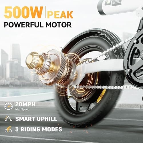 AYOLNY Electric Bike for Adults 500W/750W/1000W Peak, 14"/16"/26" Mountain E-Bike, 25/55 Miles + 20MPH Adult Electric Bicycles for Road Sand Mountain thumbnail 2
