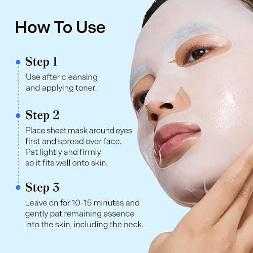 Torriden DIVE IN Hyaluronic Acid Facial Mask (10 sheets) | Deep Hydration Korean Face Sheet Mask | Panthenol & Allantoin | Korean Skincare Mask thumbnail 6