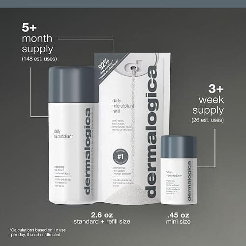 Dermalogica Daily Microfoliant, Face Exfoliator Scrub Powder with Salicylic Acid and Papaya Enzyme, Achieve Brighter, Smoother Skin Daily thumbnail 9