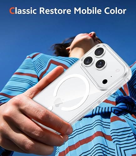 FNTCASE for iPhone 17 Pro-Max Case: Clear Magnetic Phone Cases with Screen Protector Compatible with Magsafe Slim Anti Yellowing Rugged Shockproof Protective Transparent Cell Cover (A-Clear) thumbnail 7