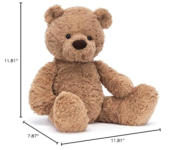 Jellycat Bumbly Bear Stuffed Animal, Medium 16.5 inches - Teddy Bear Plush Toy - Classic Children's Gift thumbnail 2